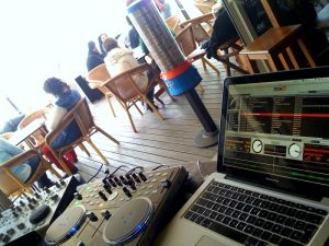 Beach bar DJing Beach bar DJing