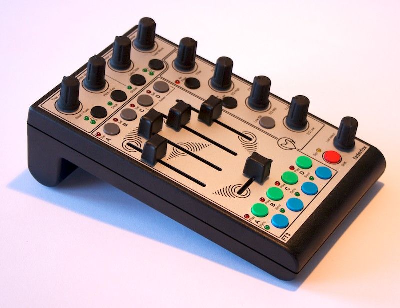 The Faderfox FT3 offers enhanced four-deck support for Traktor and also Ableton Live DJing, in a tiny unit.