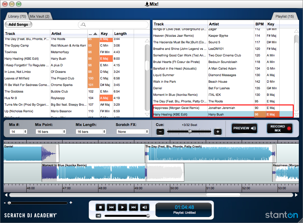 Stanton Mix! review - main screen Stanton Mix! review - main screen