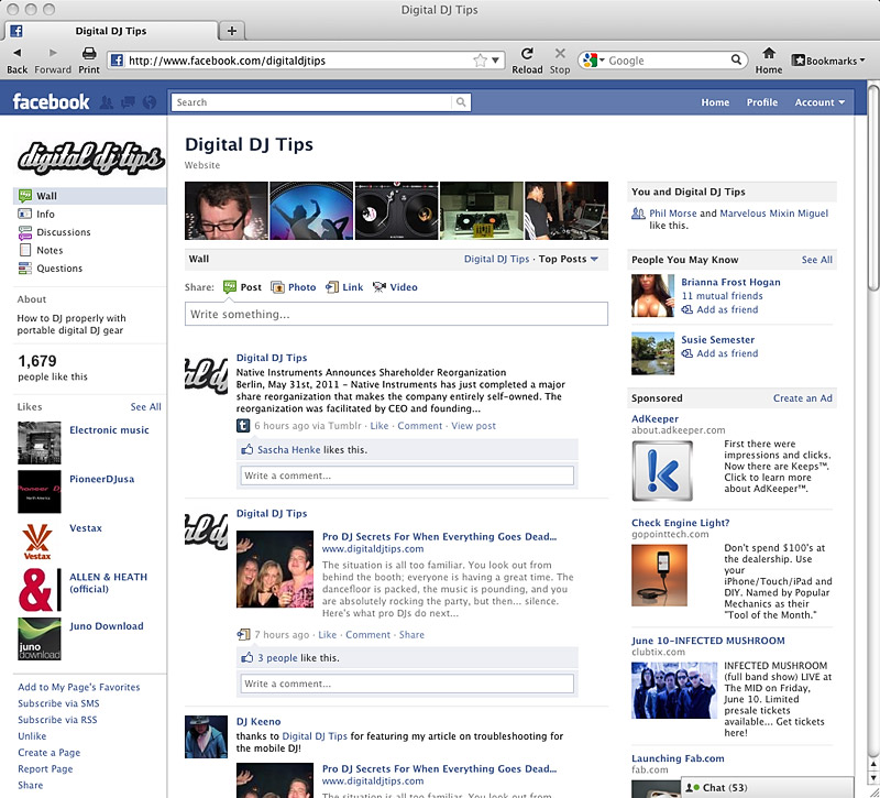 Digital DJ Tips Facebook Page