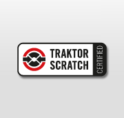 A 'Traktor Scratch Certified' sticker