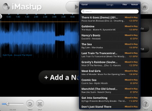 iMashup Add Track screen