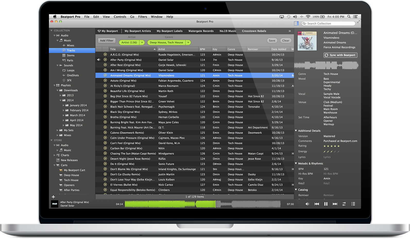 beatport pro sync itunes