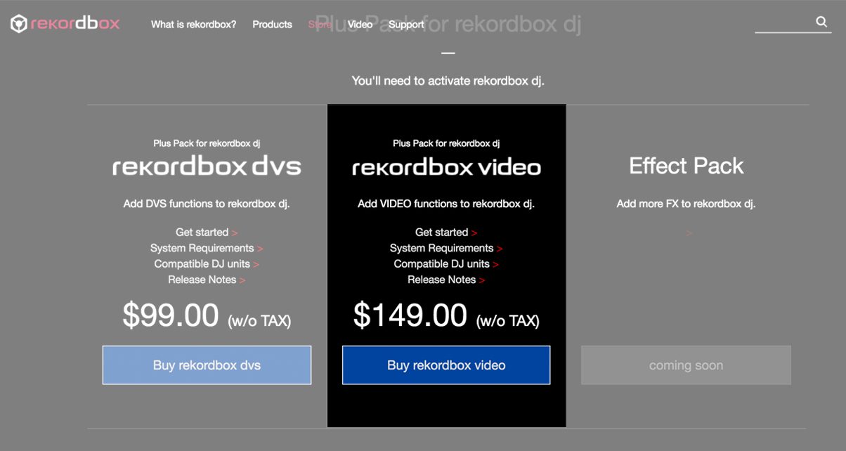 Rekordbox Video Buy