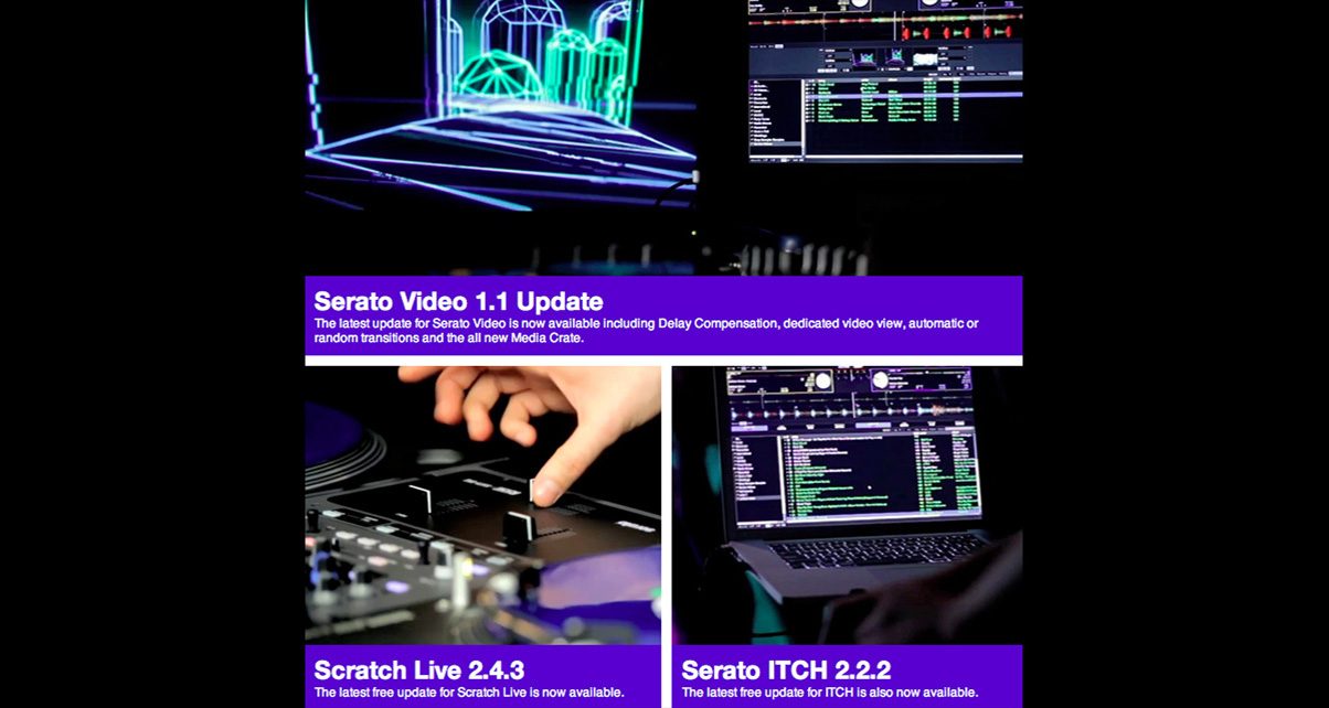 Serato ITCH 2.2.2, Scratch Live 2.4.3 & Video 1.1