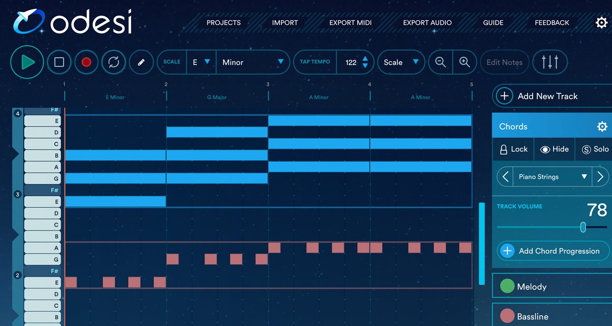 odesi music composition software