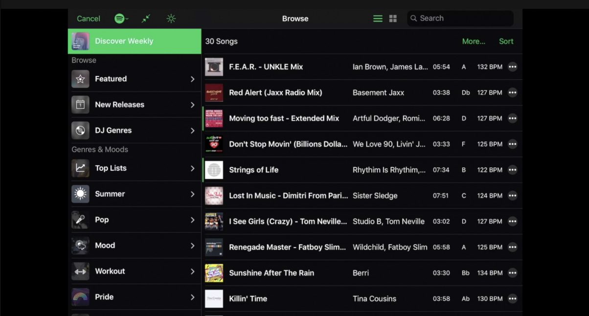 spotify bpm app