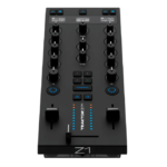 Top angled view of a black Traktor Z1 Mk2 modular controller on a transparent background.